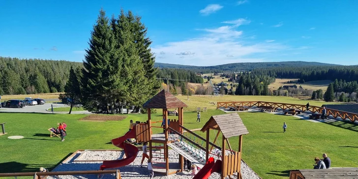 Rodinný hotel na Horské Kvildě: snídaně a sauna pro pár i rodinu
