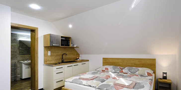 Pobyt v Bešeňové ve studiu, apartmánu nebo vile: do aquaparku i na výlety