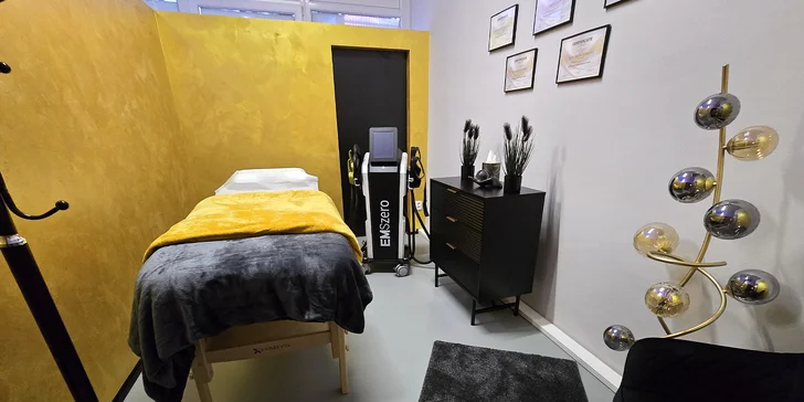 Ošetření přístrojem EMSzero: spalování tuků, odstranění celulitidy, zpevnění a budování svalů