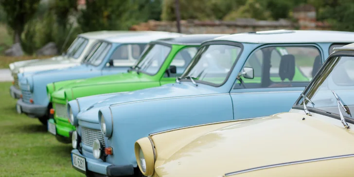 Zpátky do historie: zapůjčení Trabanta na 3 hod. a model Trabanta na památku