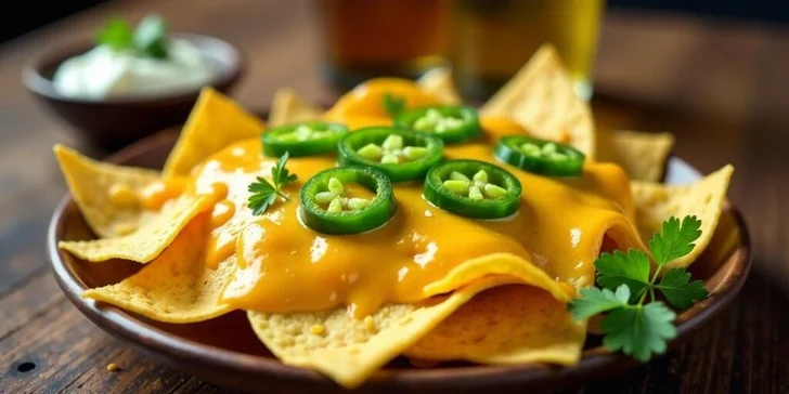 Burger z vyzrálého hovězího, farmářské hranolky, coleslaw, tatarka a nachos v centru Plzně