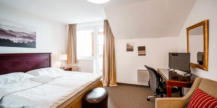 Ubytování v hotelu pod vrcholem Pradědu: snídaně či polopenze i wellness