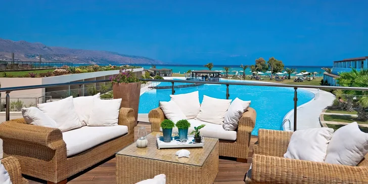 Dovolená na Krétě: luxusní 5* resort přímo u pláže, all inclusive, letenky, animace pro děti