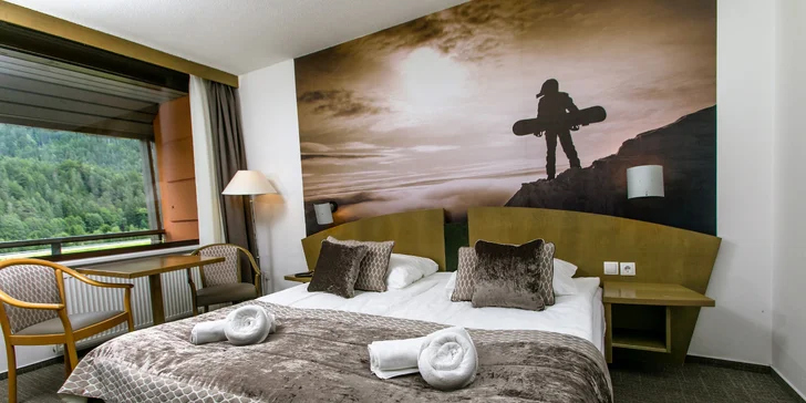 Julské Alpy: hotel Kompas**** u sjezdovky, třídenní skipas, polopenze i vstup do vodního parku