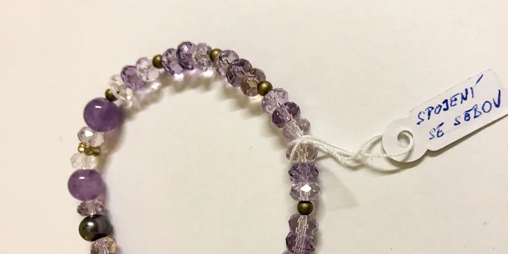 Kreativní kurz výroby náramku: 2-3 hodiny tvoření z léčivých minerálních kamenů