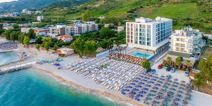 Dovolená v Albánii na Jónském pobřeží: 4* hotel Morina Beach u pláže, all inclusive, bazén i let
