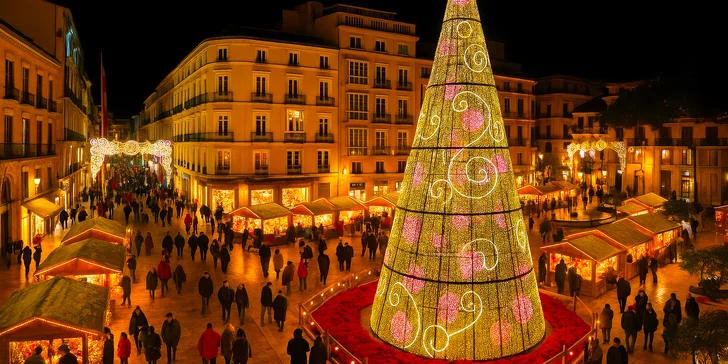 Adventní Malaga letecky: 3 noci se snídaní v hotelu u moře, výlety do Alhambry a Mijas