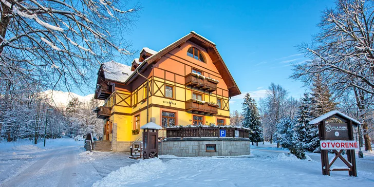 Pobyt v srdci Tatranské Lomnice: penzion se snídaní, privátní wellness