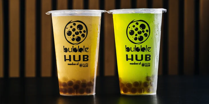 SushiDog a bubble tea na odnos s sebou pro 1 i 2 osoby: s čerstvým lososem či trhaným masem nebo s krevetami