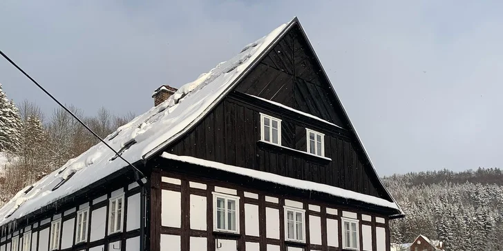 Útulné apartmány, pokoje či domek v Kryštofově Údolí: možnost snídaně i polopenze