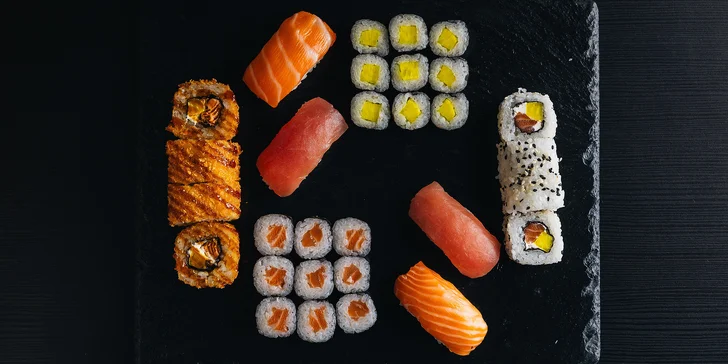 Otevřené vouchery do Sushi hub: 500 Kč až 2 000 Kč na sushi k odnosu s sebou