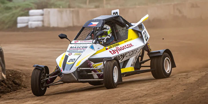 Jízda ve speciální závodní buggy Kartcross na 4 tratích po celé ČR i s certifikátem, záznamem a občerstvením