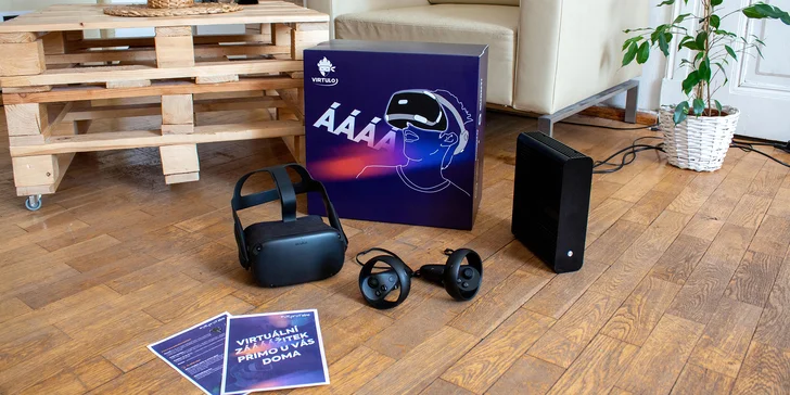 Půjčení virtuální reality Oculus Quest a 20 VR her: doručení až domů po celé ČR