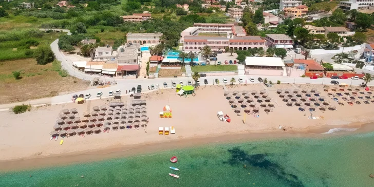 Dovolená na Korfu: 3* hotel Alkyon Beach u pláže, all inclusive a letenky