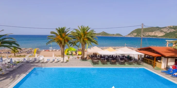 Dovolená na Korfu: 3* hotel Alkyon Beach u pláže, all inclusive a letenky