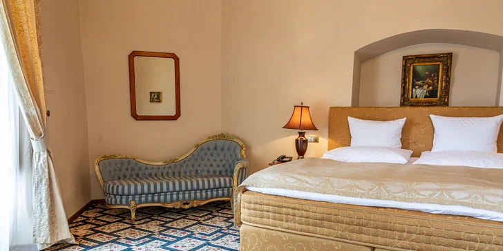 Pohádková romantika v Chateau Zbiroh: večeře v krčmě, wellness a prohlídka zámku