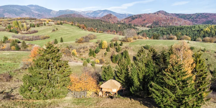 Dobrodružný pobyt v domečku na stromě uprostřed tiché přírody Nízkých Tater