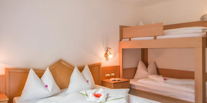 Pobyt v italských Alpách: hotel u sjezdovek a turistických tras, strava i wellness