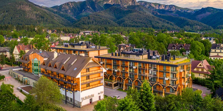 5* resort v centru Zakopaného s wellness, stravou a výhledem na hory