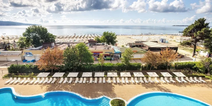 Dovolená v Bulharsku: 4* hotel přímo u pláže, all inclusive soft, bazén, letenky