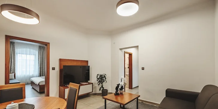 Krásné apartmány jen 800 m od zámku v Hluboké se snídaní i wellness
