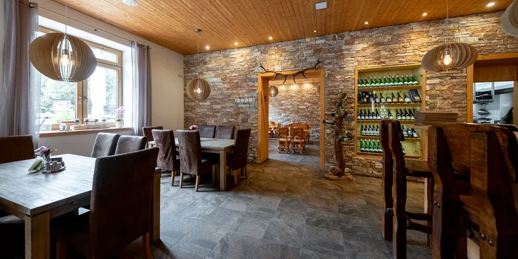 Otevřené vouchery do penzionu V Zátiší: do restaurace i na ubytování vč. wellness