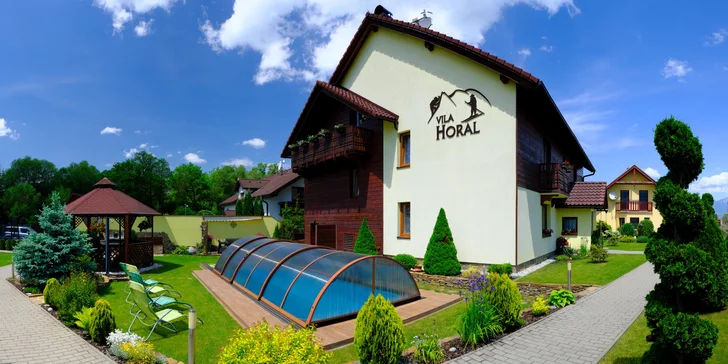 Pobyt v apartmánech na Liptově s adventure minigolfem a bazénem