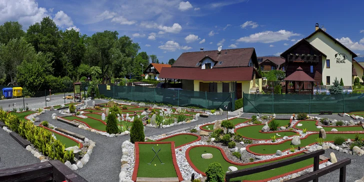 Pobyt v apartmánech na Liptově s adventure minigolfem a bazénem