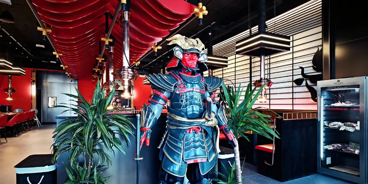 Prémiové BBQ all you can eat s hovězím wagyu: maso na gril a korejské speciality pro 1 až 2 osoby