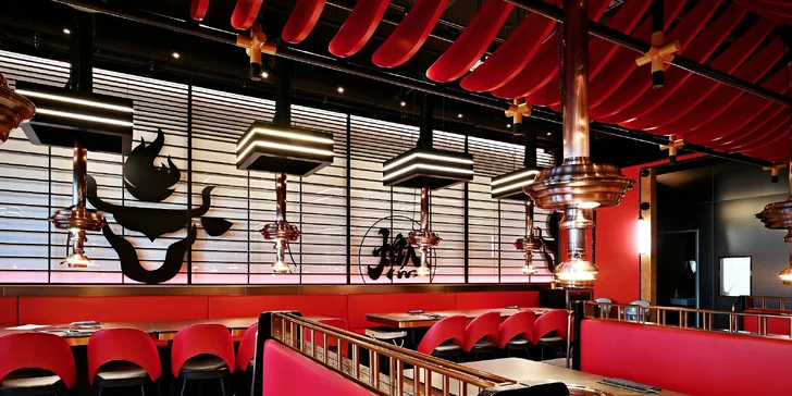 Prémiové BBQ all you can eat s hovězím wagyu: maso na gril a korejské speciality pro 1 až 2 osoby