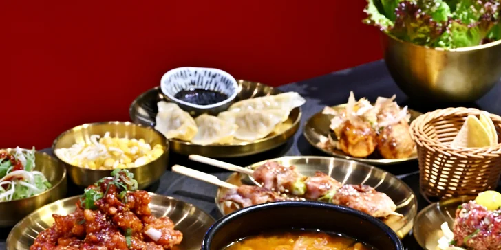 Prémiové BBQ all you can eat s hovězím wagyu: maso na gril a korejské speciality pro 1 až 2 osoby