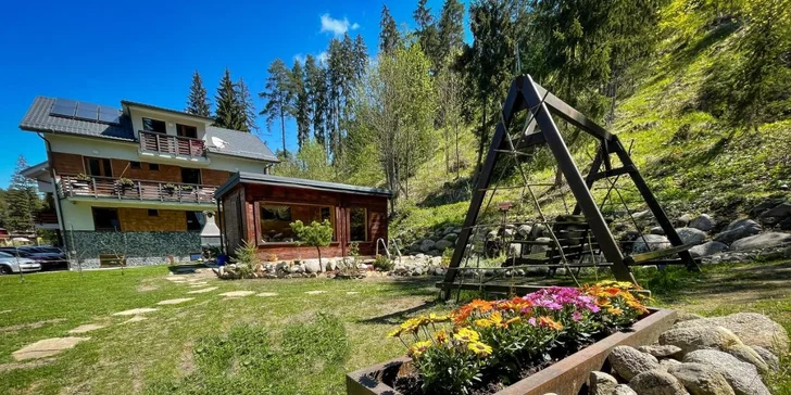 Pobyt v luxusních apartmánech nebo ve studiu s krbem v Demänovské Dolině: infrasauna v ceně, privátní káď od 3 nocí