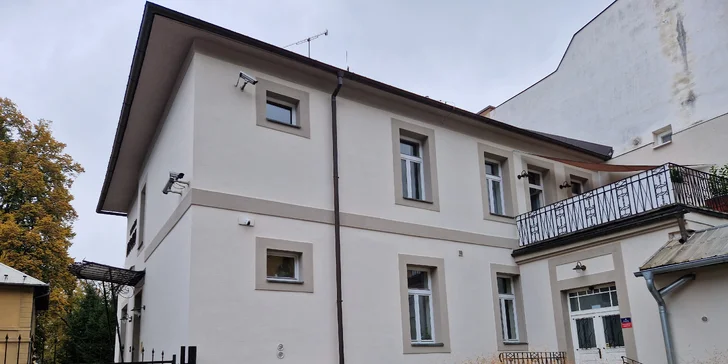 Apartmán v centru Trenčína: vstup do privátního wellness se třemi saunami