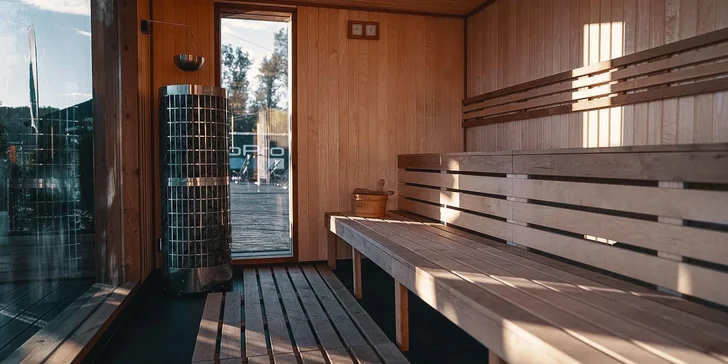 90minut v privátní finské sauně na Proboštském jezeře pro 7-10 osob