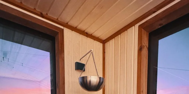 90minut v privátní finské sauně na Proboštském jezeře pro 7-10 osob