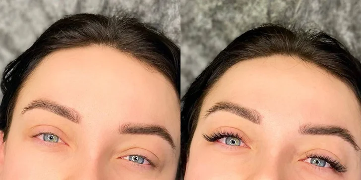 Úprava obočí vč. barvení i laminace nebo lash lifting v salonu v Hostivaři