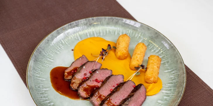 4chodové degustační menu s možností vinného párování v restauraci Jan Maria