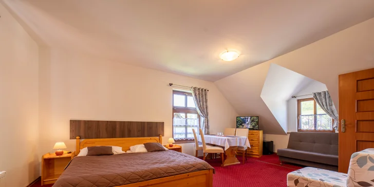 Pobyt v historickém penzionu na Oravě s polopenzí i vstupem do aquaparku