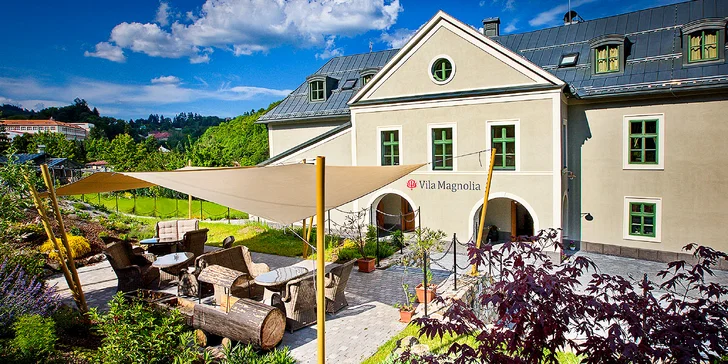 Pobyt v luxusní Vile Magnolia v širším centru Banské Štiavnice s privátním wellness