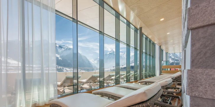 Dovolená v Kaprunu: moderní 4* hotel s polopenzí a bohatým saunovým a vodním světem