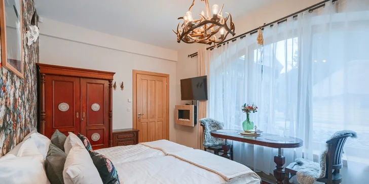 Pohádková vila v klidném prostředí jen 5 km od Zakopaného: unikátní pokoje i soukromý les