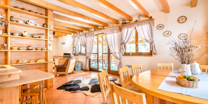 Zážitkové ubytování na Liptově: chaty v lůně přírody s koupací kádí