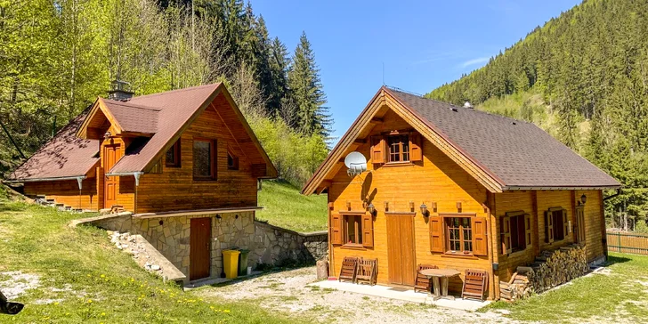 Zážitkové ubytování na Liptově: chaty v lůně přírody s koupací kádí