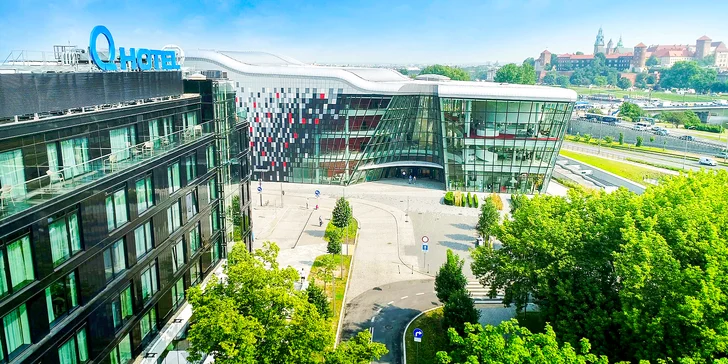 Moderní ubytování v centru Krakova: hotel se snídaní nebo polopenzí, výhled na Wawel