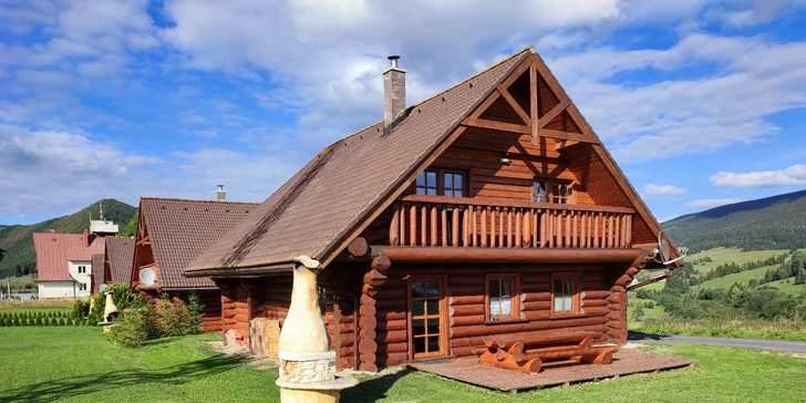 Dovolená v dřevěné roubence v malebné horehronské obci Telgárt až pro 11 osob