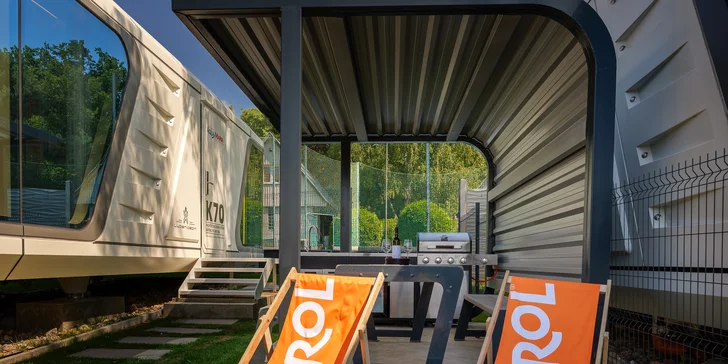 Zemplín: netradiční pobyt v kapslovém domě se snídaní či polopenzí i wellness