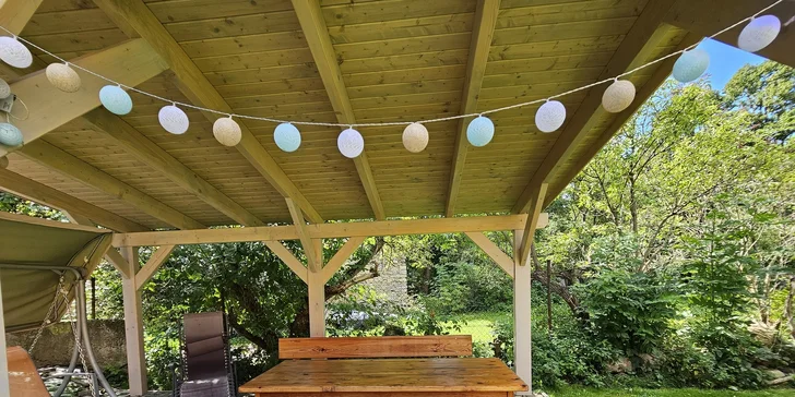 Pobyt v apartmánech na Liptově s výhledem na Kriváň, malým wellness a zahradou