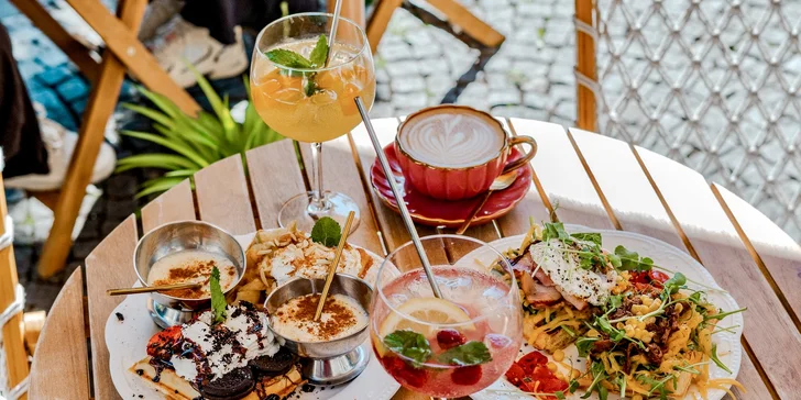 Vafle, kam se podíváš: ochutnávkové menu v Le Waff pro 2 osoby, vč. kávy a nealko Spritzu