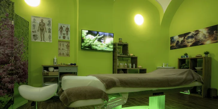 30-90 min. blaženého relaxu: masáž hlavy, obličeje či celého těla i lymfatická