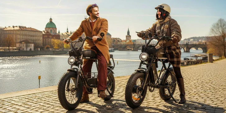 Soukromá analogová e-bike tour Prahou na 2 hodiny